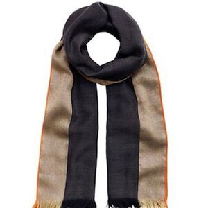 India Hicks Queen's Highway Scarf - Graphite/Gold
